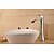 baratos Conjuntos de Torneiras-Faucet Set - Cascata Cromado Conjunto Central Monocomando e Uma AberturaBath Taps