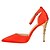 cheap Women&#039;s Heels-Women&#039;s Heels Stiletto Heel Pointed Toe Buckle Leatherette Comfort Spring / Fall Light Pink / Burgundy / Champagne / Dress / 3-4
