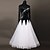 cheap Ballroom Dancewear-Ballroom Dance Dress Appliques Splicing Paillette Women&#039;s Performance Long Sleeve High Chinlon