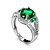 cheap Men&#039;s Rings-Men&#039;s Ring Synthetic Emerald Green Zircon / Emerald / Alloy Unique Design / Fashion / Euramerican Wedding / Special Occasion / Anniversary Costume Jewelry