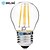 voordelige LED-gloeilampen-BRELONG® 10 stuks 4 W LED-gloeilampen 300 lm E27 G45 4 LED-kralen COB Dimbaar Warm wit Wit 200-240 V