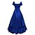 abordables Costumes vintage et anciens-Maria Antonietta robe de vacances Robe de bal Japonais Costumes de Cosplay Bleu