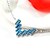 preiswerte Halsketten-Damen Stränge Halskette Krystall Einzigartiges Design Modisch Euramerican Regenbogen Hellblau Leicht Grün Modische Halsketten Schmuck Für Party Zeremonie