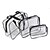 cheap Travel Bags-3 Pieces Travel Organizer Totes &amp; Cosmetic Bags Large Capacity Waterproof Rain Waterproof Dust Proof PVC(PolyVinyl Chloride) Waterproof Material Velcro For Toe Nail Nail Remover Hand Cream / Durable
