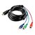 abordables Organisateurs de Câbles-5ft 1.5m 1080p HDMI mâle vers 3 rca câble de l&#039;adaptateur AV audio vidéo pour hdtv dvd
