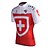 cheap Women&#039;s Cycling Clothing-Malciklo Men&#039;s Short Sleeve Cycling Jersey Red Champion National Flag Bike Jersey Top Mountain Bike MTB Road Bike Cycling Breathable Waterproof Zipper Sports Clothing Apparel