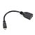 levne HDMI kabely-HDMI V1.3 Micro HDMI V1.3 M / F kabel OD 4,0 mm Black (0,15 M)