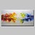 cheap Abstract Paintings-Oil Painting Hand Painted Horizontal Abstract Modern European Style Stretched Canvas