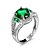cheap Men&#039;s Rings-Men&#039;s Ring Synthetic Emerald Green Zircon / Emerald / Alloy Unique Design / Fashion / Euramerican Wedding / Special Occasion / Anniversary Costume Jewelry