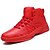 baratos Sapatos Desportivos para Homem-Homens Sapatos Confortáveis Couro Ecológico Primavera / Verão Tênis Caminhada Branco / Preto / Vermelho