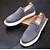 cheap Men&#039;s Slip-ons &amp; Loafers-Men&#039;s Shoes Cowhide Spring Loafers &amp; Slip-Ons For Silver Red Blue