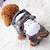 preiswerte Hundekleidung-Kostüme Kapuzenshirts Overall Outdoor Winter Hundekleidung Welpenkleidung Hunde-Outfits Grau Braun Rose Kostüm für Mädchen und Jungen Hund XS S M L XL XXL