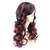 abordables Perruques Synthétiques Sans Bonnet-Perruque Synthétique Ondulé Kardashian Ondulé Coupe Asymétrique Perruque Moyen Long Noir / Rouge Cheveux Synthétiques Femme Ligne de Cheveux Naturelle Noir