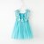 ieftine Rochii Casual-Kids Little Girls&#039; Dress Floral Patchwork Daily Mesh Patchwork White Blue Blushing Pink Sleeveless Sweet Dresses Summer