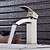 cheap Bathroom Sink Faucets-Bathroom Sink Faucet - Waterfall Nickel Brushed Centerset Single Handle One HoleBath Taps