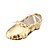 رخيصةأون أحذية الباليه-نسائي أحذية الرقص PU أحذية باليه مسطح كعب مسطخ غير مخصص ذهبي / فضي / أحمر / داخلي / EU40