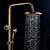 preiswerte Duscharmaturen-Duschsystem einstellen - Regenfall Duschsystem Keramisches Ventil Bath Shower Mixer Taps / Messing / Zwei Griffe Drei Löcher