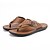 preiswerte Hausschuhe und Flip-Flops für Herren-Herrn PU Frühling / Sommer Komfort Sandalen Gelb / Braun / Perlenstickerei