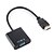 Недорогие VGA кабели и адаптеры-1080p HDMI мужчина к VGA женский видео конвертер адаптер кабель для HDTV PC DVD черной