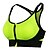 baratos Sutiã Desportivo-Mulheres Sports Bra Top Sutiã Esportivo Bralette Patchwork Elastano Ioga Corrida Alto Impacto Anti-Shake Acolchoado Sustentação Média Zíper Frontal Preto Violeta Fúcsia Verde Azul / Secagem Rápida