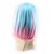 cheap Synthetic Trendy Wigs-Synthetic Wig Straight Asymmetrical Haircut Synthetic Hair Ombre Hair Blue Wig Women&#039;s Short / Medium Length Capless