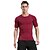 baratos Novo em-Homens Gola Redonda Camiseta de Corrida Moderno Preto Vermelho Claro Elastano Fitness Treino de Ginástica Exercite-se Camiseta Blusas Esporte Roupas Esportivas Respirável Secagem Rápida Macio