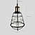 olcso Sziget lámpák-szüreti fekete fémből készült ketrecpályára mini függesztett lámpák nappali étkező folyosó kávézó bárok lámpatest