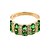 baratos Anéis-Anel Esmeralda Sintética Verde Escuro Zircão Liga senhoras Original Fashion 6 7 8 9 10 / Mulheres