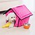 cheap Dog Beds &amp; Blankets-Dog Mattress Pad Bed Bed Blankets Tent Cave Bed Pet House Warm Soft Pet Mats &amp; Pads Fabric Heart Fuchsia Blue Pink