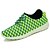 baratos Sapatos Desportivos para Homem-Homens Couro Ecológico Primavera / Verão Tênis Corrida Preto / Vermelho / Verde
