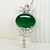 cheap Necklaces-Women&#039;s Synthetic Emerald Pendant Necklace Emerald Simple Style Fashion Euramerican Dark Green Necklace Jewelry For Wedding Party Birthday Party / Evening