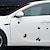 preiswerte Autoaufkleber-Ziqiao 24/6/15 3d Auto-Styling gefälschte Bullet Löcher lustige Motorrad / Auto Abziehbilder Aufkleber Persönlichkeit Vinyl-Abziehbild