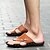 ieftine Șlapi Bărbați &amp; Flip-Flops-Bărbați Pantofi Nappa Leather Vară Toamnă Papuci &amp; Flip-flops Plimbare Combinată pentru Alb Maro Albastru
