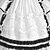 levne Šaty Lolita-Princeznovské Sweet Lolita šaty na dovolenou Šaty Svetrová sukně Dámské Dívčí Bavlna japonština Cosplay Kostýmy Větší velikosti Na zakázku Bílá Plesové šaty Pevná barva Retro Módní Košíček Bez rukávů