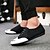 זול סניקרס לגברים-בגדי ריקוד גברים נעלי אוקספורד מוקסין בָּחוּץ הליכה בד שחור אדום קיץ / שרוכים / EU40