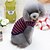 voordelige Hondenkleding-Overige Jumpsuits Puppy kleding Gestreept Casual / Dagelijks Hondenkleding Puppy kleding Hondenoutfits Geel Rood Groen Kostuum voor Girl and Boy Dog Katoen S M L XL XXL