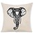 cheap Throw Pillows-6 pcs Cotton / Linen Pillow Cover / Pillow Case, Novelty / Classic / Elephant Classical / Retro / Traditional / Classic