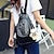 お買い得  バッグセット-女性用 バッグ PU バックパック 4個の財布セット ジッパー ブラック / バッグセット