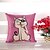 cheap Throw Pillows &amp; Covers-1 pcs Cotton/Linen Pillow Case Pillow Cover, Animal Print Novelty Casual Traditional/Classic