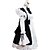 halpa Lolita-mekot-Prinsessa Gothic Lolita loma mekko Mekot Siivujan Asut Naisten Tyttöjen Puuvilla Japani Cosplay Puvut Pluskoko Räätälöidyt Musta Tanssiaismekko Yhtenäinen väri Muoti Holkki Pitkähihainen Lyhyt / mini