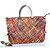 cheap Handbag &amp; Totes-Women&#039;s Bags Cowhide Tote Braided Strap Color Block Rainbow