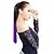 cheap Hair Pieces-neitsi 1pcs 22 115g striaght wrap around ponytail hair extensions synthetic ombre t purple