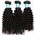 olcso Természetes színű copfok-3 csomag Brazil haj Kinky Curly Szűz haj Az emberi haj sző 8-14 hüvelyk Emberi haj sző Human Hair Extensions / Kinky Göndör