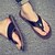 Χαμηλού Κόστους Ανδρικές Παντόφλες &amp; Σαγιονάρες-Ανδρικά Παντόφλες &amp; flip-flops Τα επίσημα παπούτσια Causal ΕΞΩΤΕΡΙΚΟΥ ΧΩΡΟΥ Παραλία Δερμάτινο Μαύρο Βαθυγάλαζο Φθινόπωρο Καλοκαίρι
