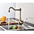 お買い得  Drehbar-Kitchen Faucet,Retro Style Copper Single Handle One Hole Standard Spout Centerset Rotatable and Clawfoot Kitchen Taps with Cold and Hot Water
