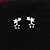 billige Moteøreringer-Women&#039;s Crystal Hollow Out Stud Earrings - Crystal Star Silver For Christmas Gifts / Wedding / Party