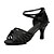 cheap Latin Shoes-Women&#039;s Dance Shoes Silk Latin Shoes Heel Cuban Heel Customizable Black / Nude / Brown / Performance / Leather