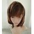cheap Older Wigs-Brown Wigs for Women Synthetic Wig Straight Wig with Bangs Medium Length Light Brown Wigs Daily Wigs