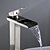 billige Baderomskraner-Baderom Sink Tappekran - Foss Nikkel Børstet Centersat Enkelt Håndtak Et HullBath Taps / Messing