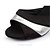 cheap Latin Shoes-Women&#039;s Latin Shoes Sandal Customized Heel Satin Black / Silver / Indoor / Leather / Salsa Shoes / EU40